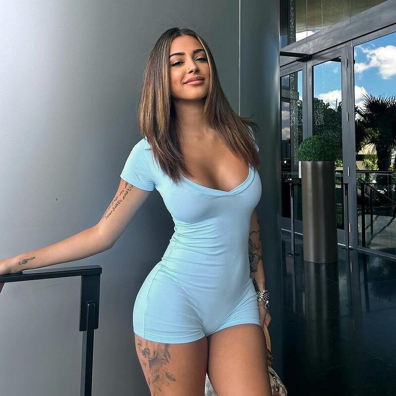 Women's Jumpsuit Supplier - Sports Yaga Romper Skinny Patchwork Streetwear