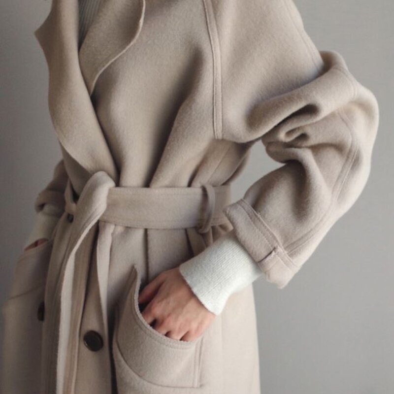 Trench Coat Factory - Solid Color Korean Loose Classic Women Coat