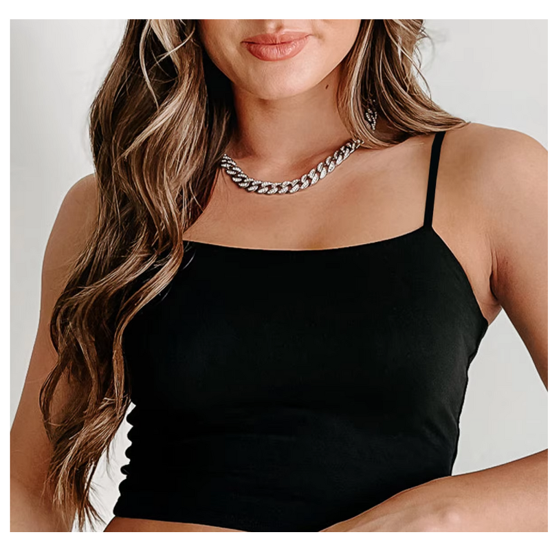 Tank Top Factory - Wholesale Basic Knitted Rib Crop OEM Custom Logo