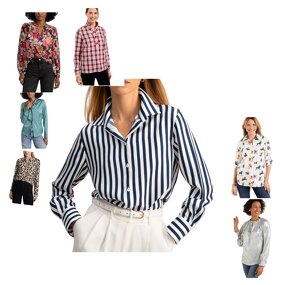 Women's Shirt Factory - Blouse Print on Demand Silk Linen Bohemian