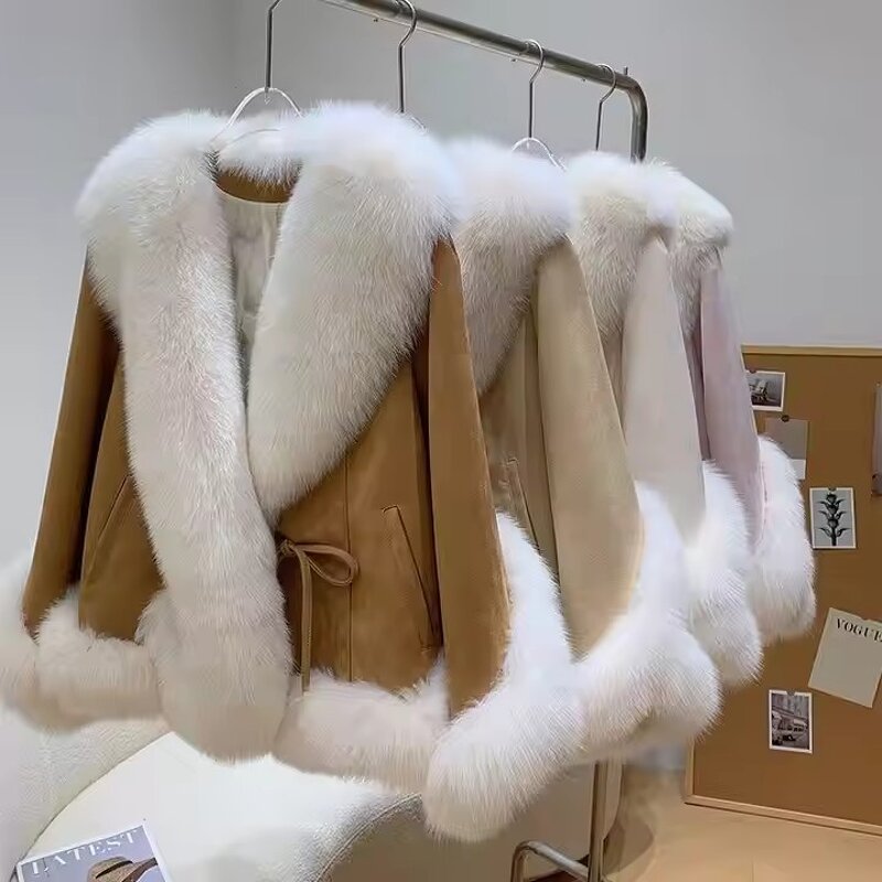 Fur Coat Factory - Mid Length Women's Wool Warm Thickened Fur