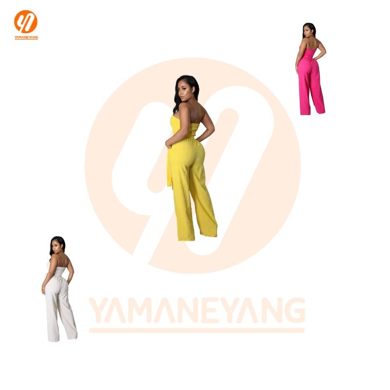 Jumpsuit Supplier - Strapless Off-Shoulder Chiffon Romper Y2K