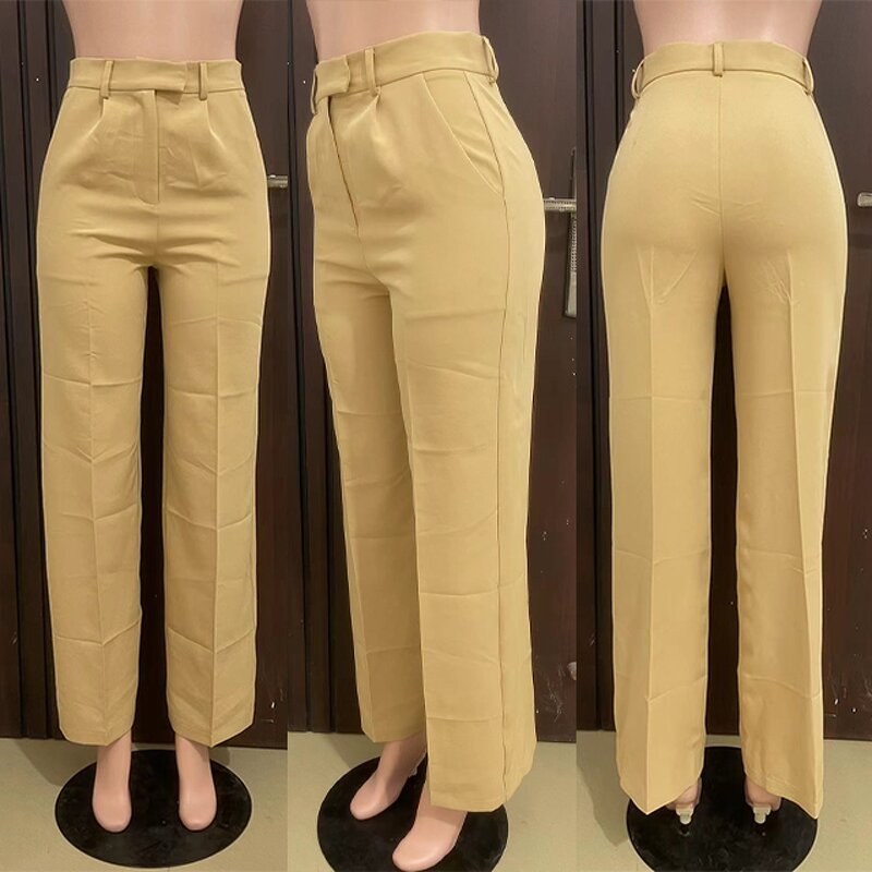 Women's Trousers Factory - New Trendy Solid Color Elegant Wide Leg