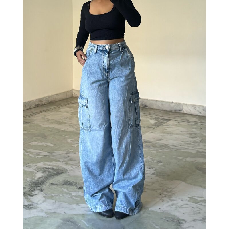 Cargo Pants Supplier - High-waisted Street Hip Hop Oversize Loose