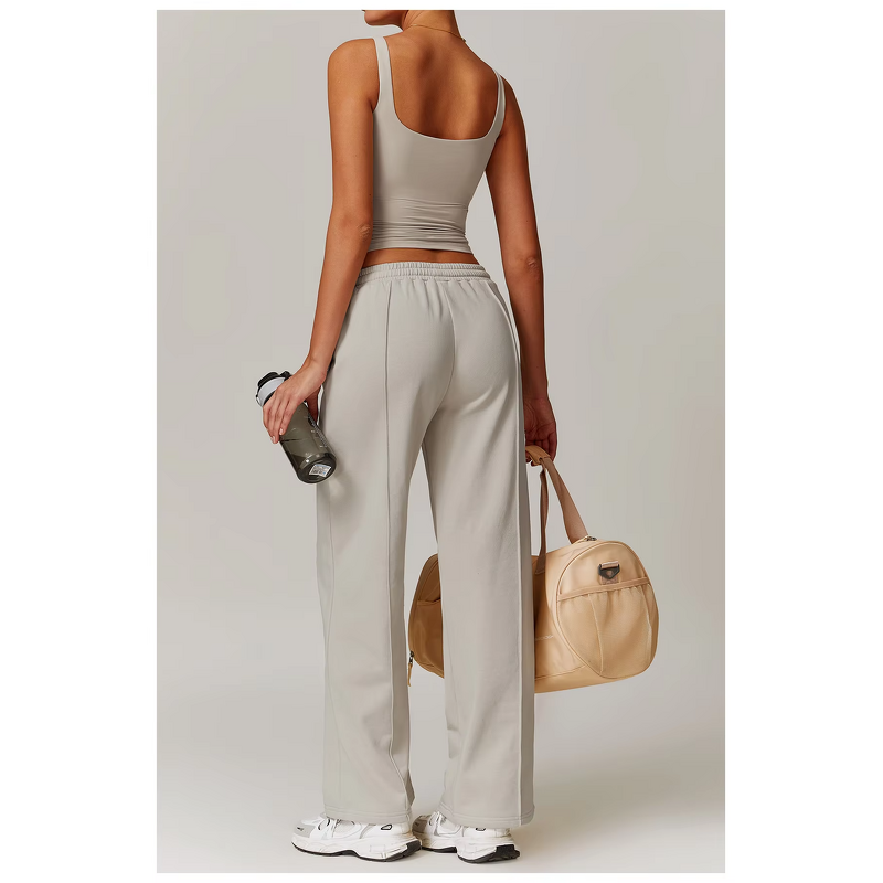 Yoga Suit Set Factory - OEM New Women's Sports Fitness 4pcs Vest Pants