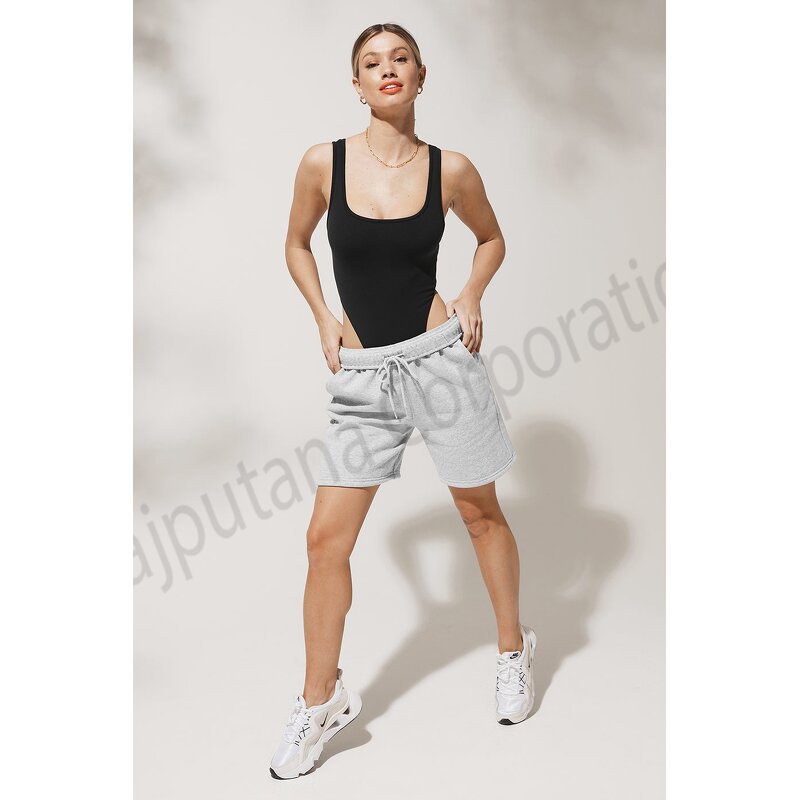 Bodysuit Factory - Summer Scoop Neck Sleeveless Yoga Fitness