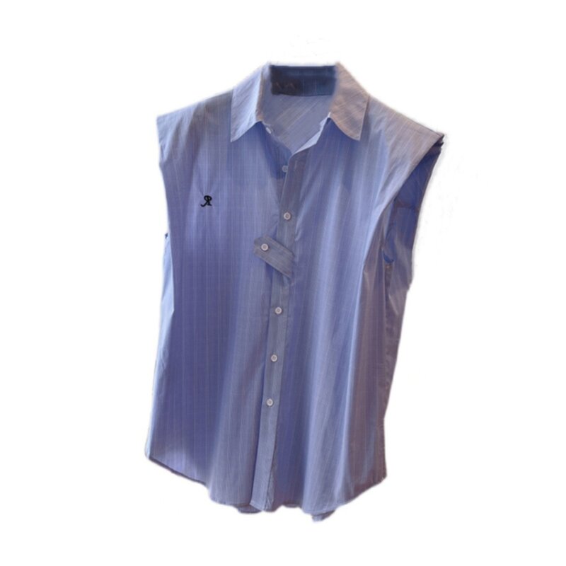 Women's Shirt Factory - Summer New Fashionable Striped Sleeveless