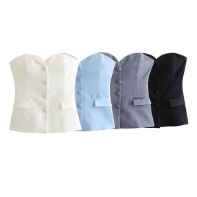 Women's Set Factory - Summer Versatile High Waist Satin Side Top Skirt