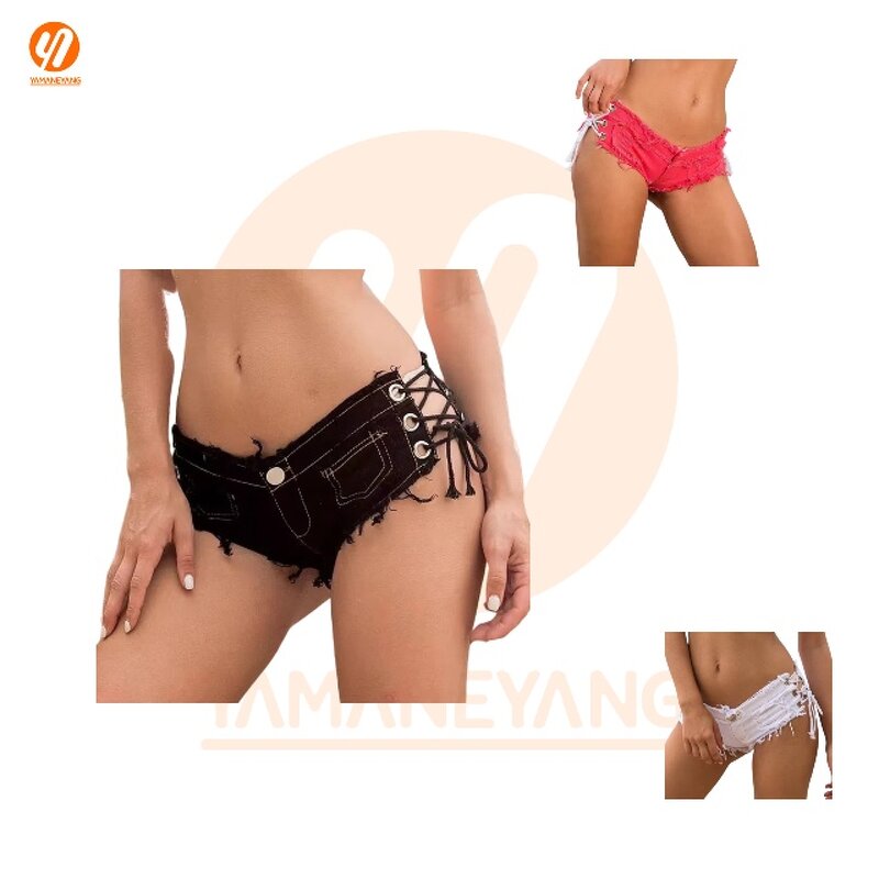 Denim Shorts Supplier - Spring Hot Sale Cross Embroidery Women