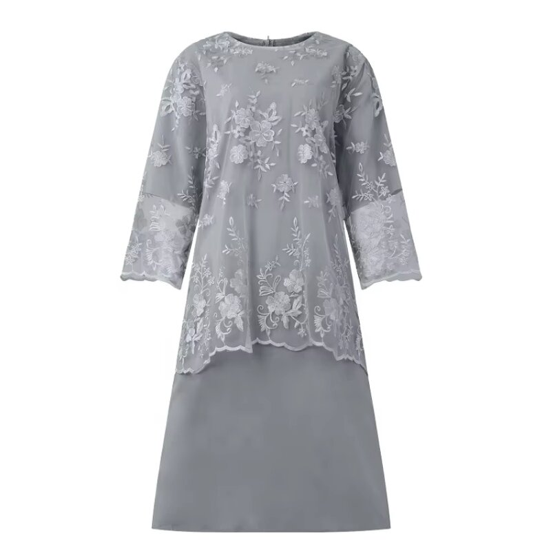 Plus Size Dress Supplier - S-8xl Lace Evening Cocktail Modest Mother Bride