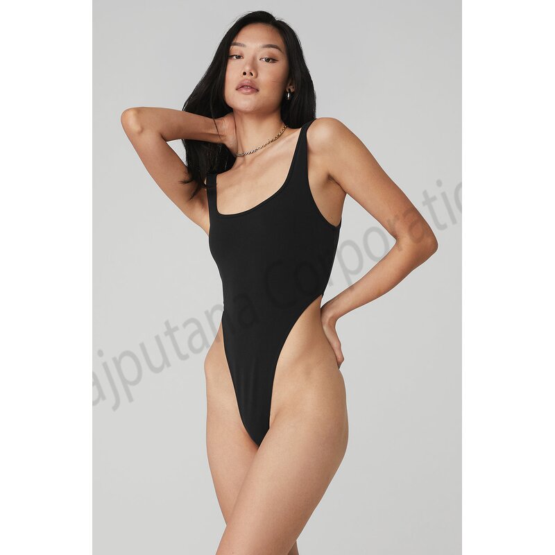 Bodysuit Factory - Summer Scoop Neck Sleeveless Yoga Fitness