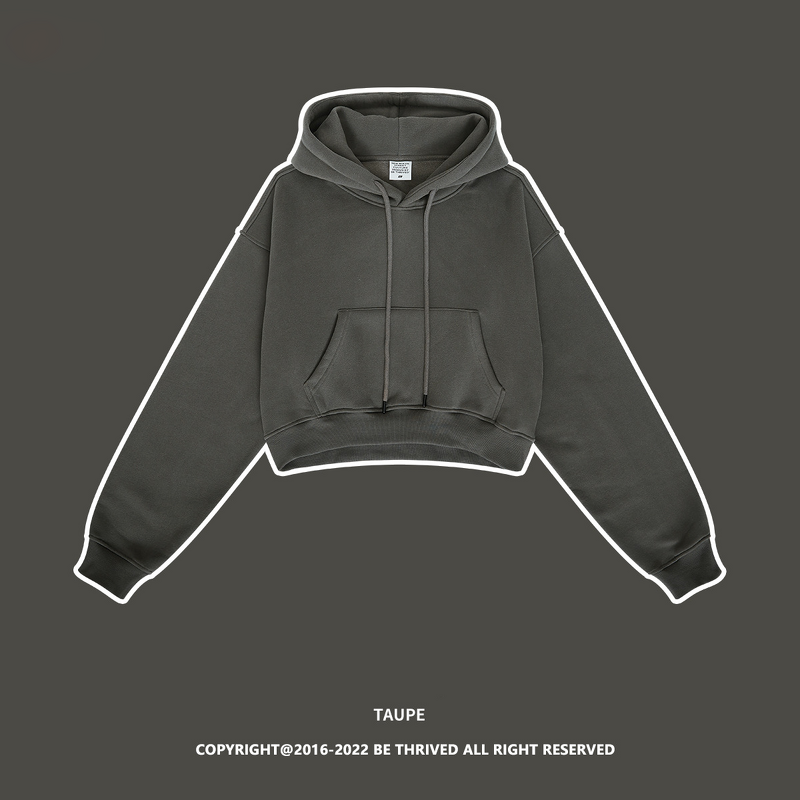 Hoodie Set Factory - Custom Long Sleeve Pullover Ladies Heavyweight