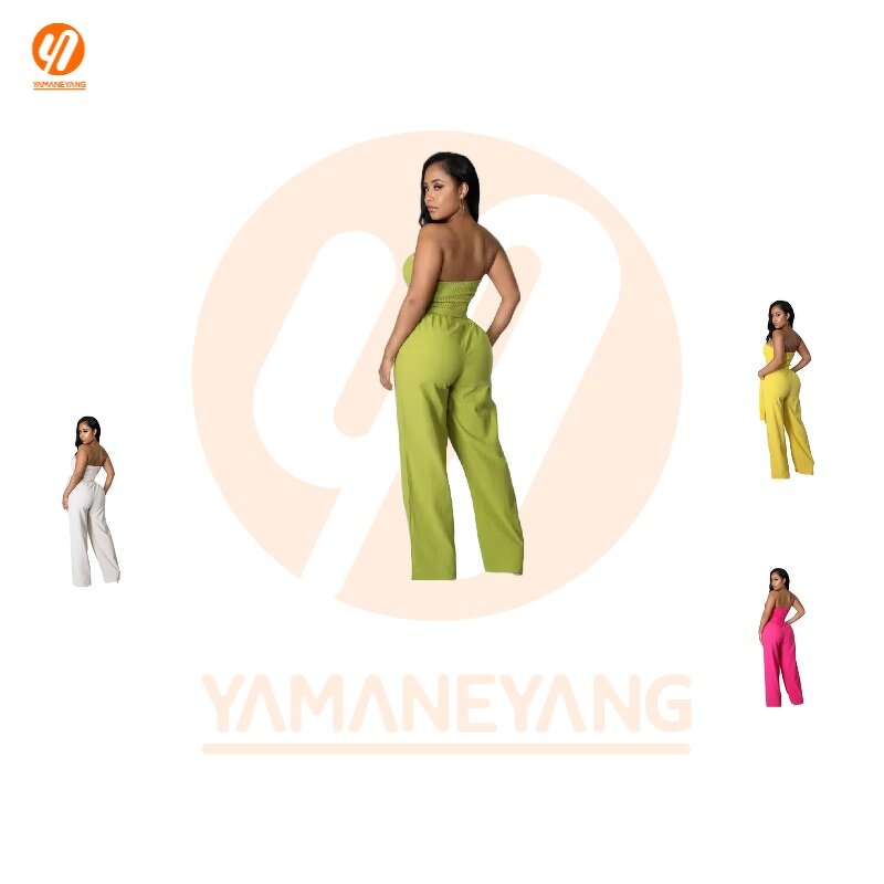 Jumpsuit Supplier - Strapless Off-Shoulder Chiffon Romper Y2K