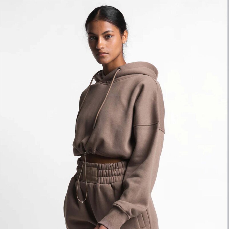 Pullover Sweatshirt Supplier - Wholesale Boutique Solid Color Crop