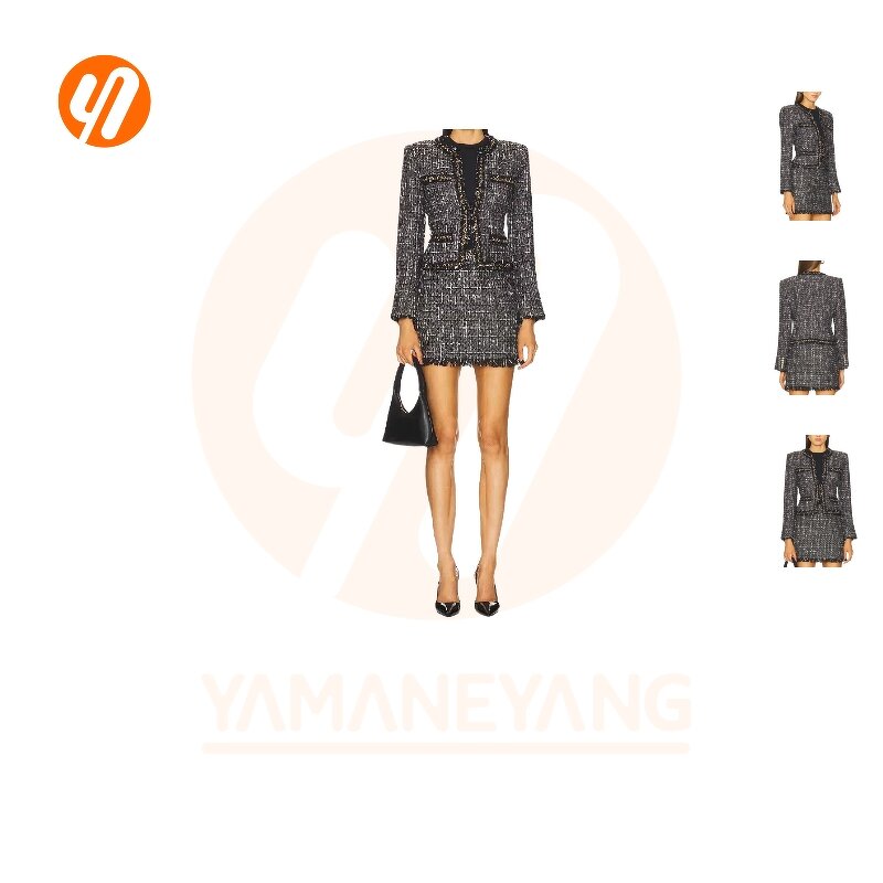 Women's Set Supplier - Fashion Sets Elegant Solid Pattern Skirt Suits