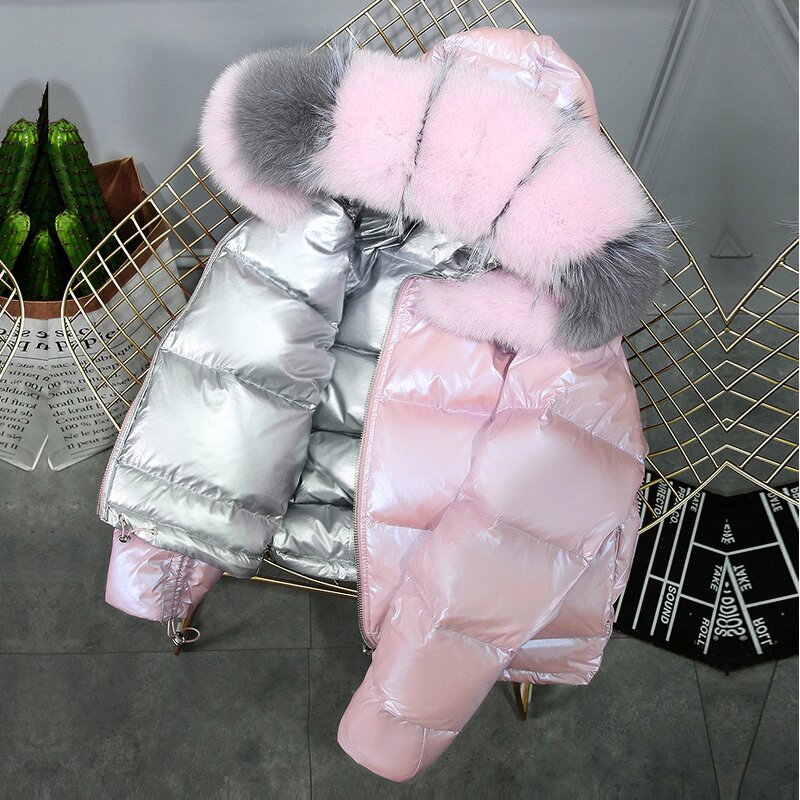 Puffer Jacket Factory - Bubble Crop Down Fur Coat Plus Size Custom