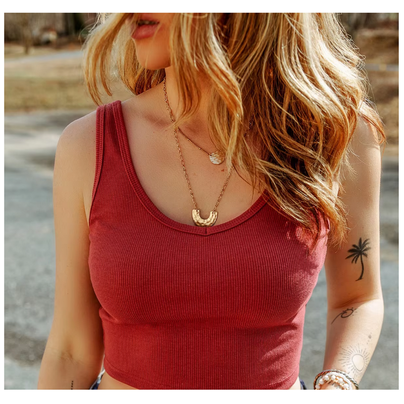 Tank Top Factory - Wholesale Basic Knitted Rib Crop OEM Custom Logo