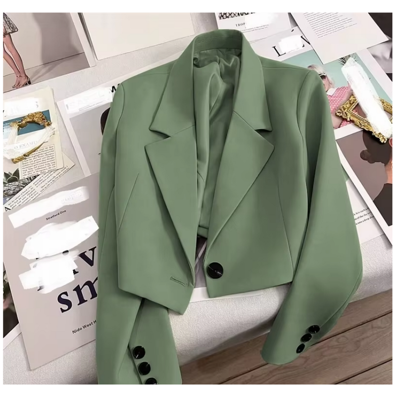 Linen Jacket Factory - V-neck 100% Pure Linen Single Button Short