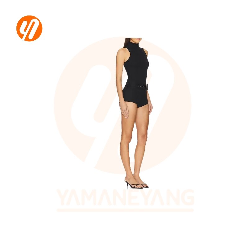 Romper Factory - Summer Sexy Halter Solid Pattern Sport Casual