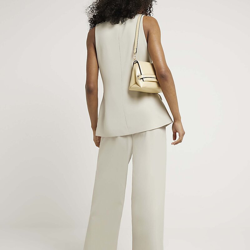 Jean Vest Factory - Cotton Sleeveless Jacket Fashion Checkered Gilet