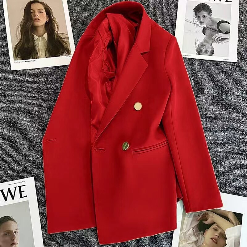 Women's Blazer Supplier - Office Style Casual Candy Color Long Sleeve