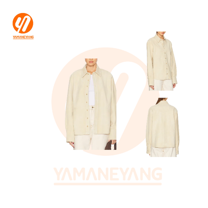 Women's Shirt Supplier - Autumn New Fashion Simple Metal Texture