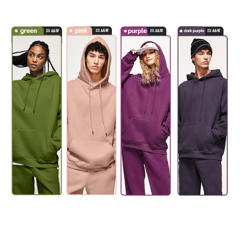 Hoodie Supplier - Oversize High Quality Polyester Fleece Drop Shoulder