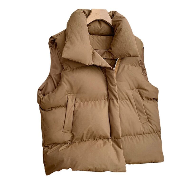 Puffer Vest Factory - Fall Winter Women Clothes Coat Sleeveless Jacket
