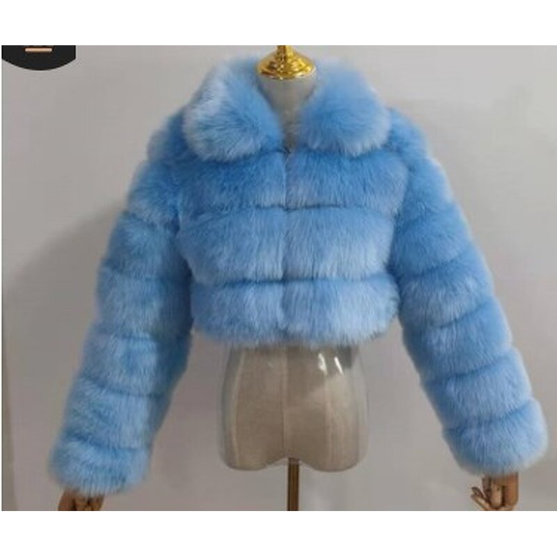 Fur Coat Supplier - Faux Short Fur Coat Plus Size Multi Color