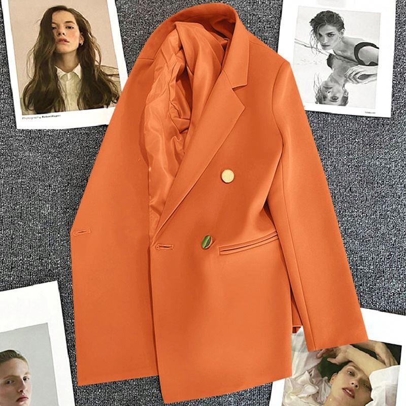 Blazer Top Supplier - Lapel Collar Luxury Button Plus Size Suit Coat