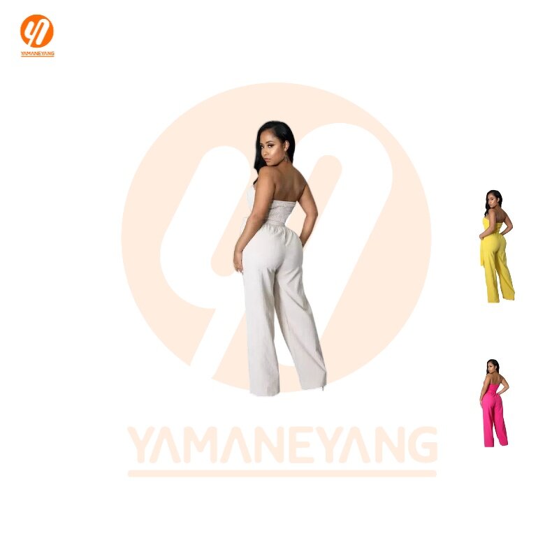 Jumpsuit Supplier - Strapless Off-Shoulder Chiffon Romper Y2K