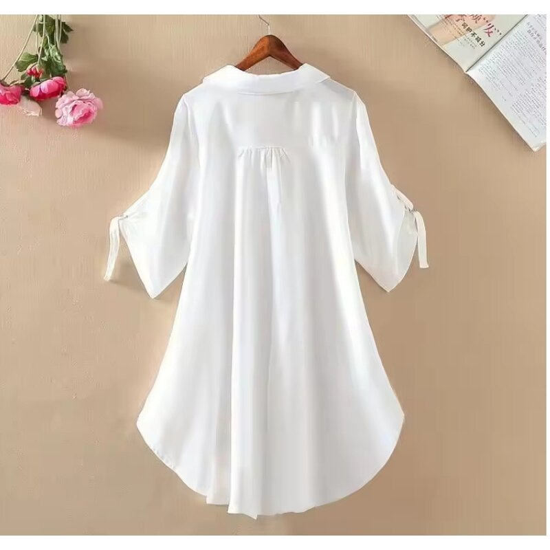 Women's Shirt Factory - Summer Korean Solid Color Casual Loose