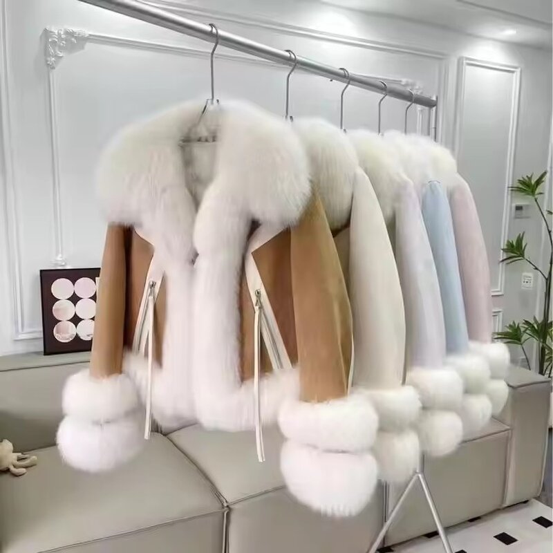 Fur Coat Factory - Mid Length Women's Wool Warm Thickened Fur