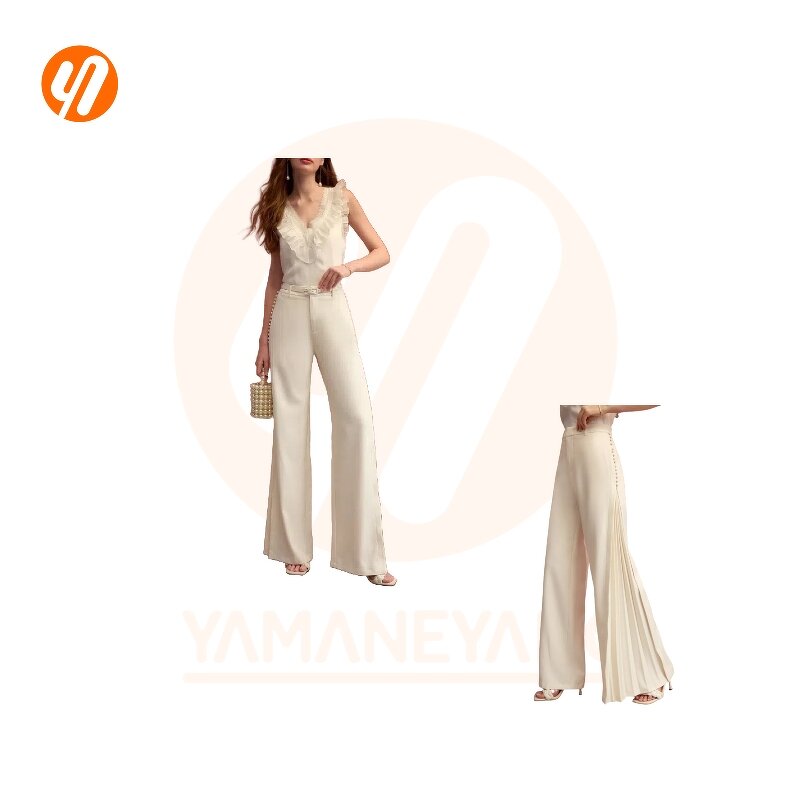 Casual Pants Factory - New Trousers Ultra-Stretch Wide Leg Women