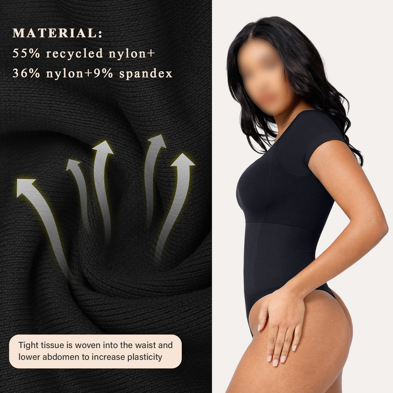 Yoga Bodysuit Supplier - Square Collar Compression Solid Color