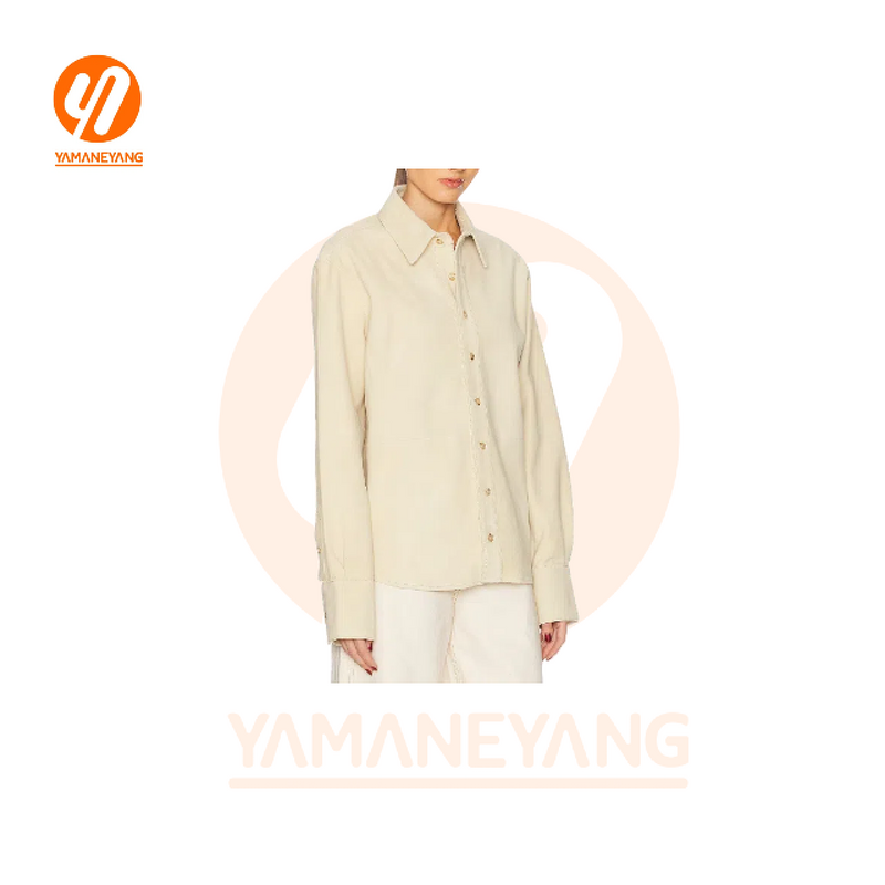 Women's Shirt Supplier - Autumn New Fashion Simple Metal Texture