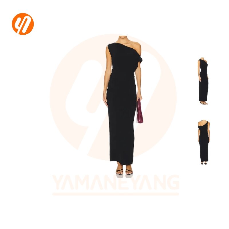 Dress Factory - Midi Evening Party Backless Ruffled Bodycon Prom