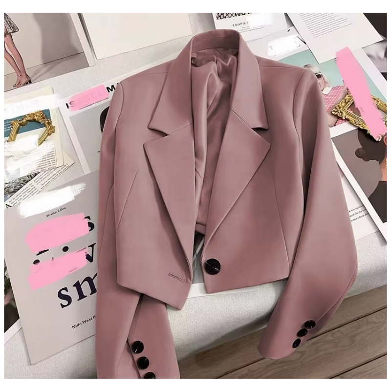 Linen Jacket Factory - V-neck 100% Pure Linen Single Button Short