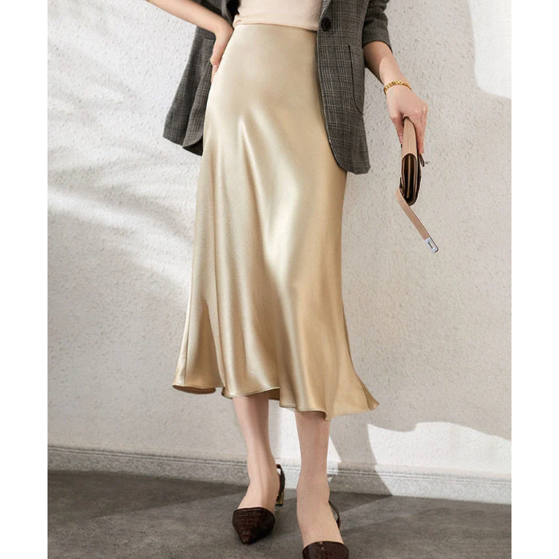 Tulle Skirt Factory - Natural Cotton Baddie Maxi Below Knee Bubble Hem