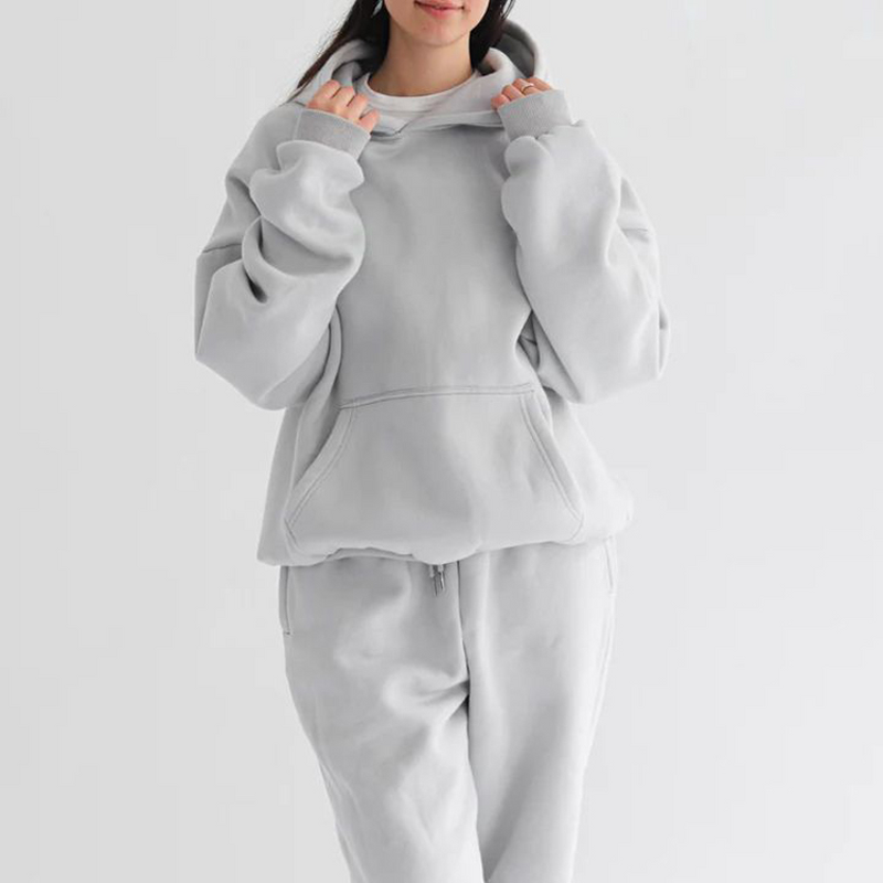 Hoodie Supplier - Oversize High Quality Polyester Fleece Drop Shoulder