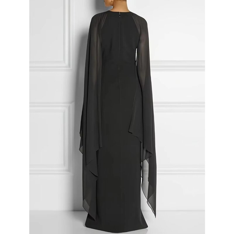 Sexy Dress Factory - Halterneck a Shape Sleeveless Maxi Long Casual Modest