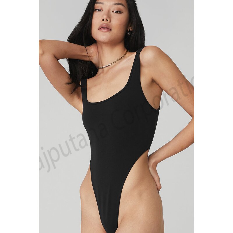 Bodysuit Factory - Summer Scoop Neck Sleeveless Yoga Fitness