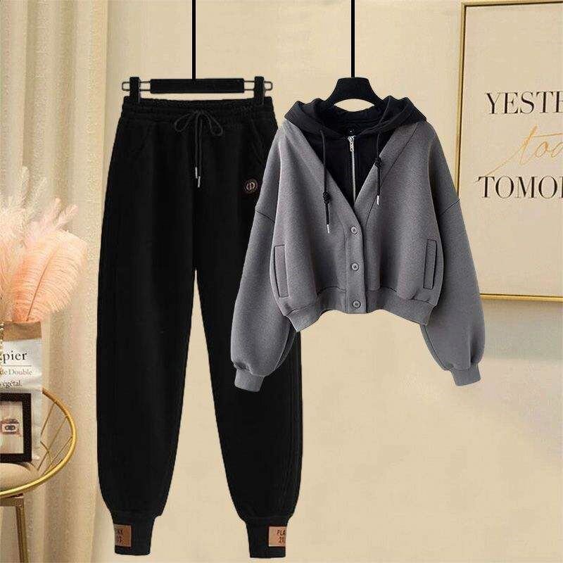 Jogging Set Factory - Women's Stacked Hoodie Spring Winter Leisure