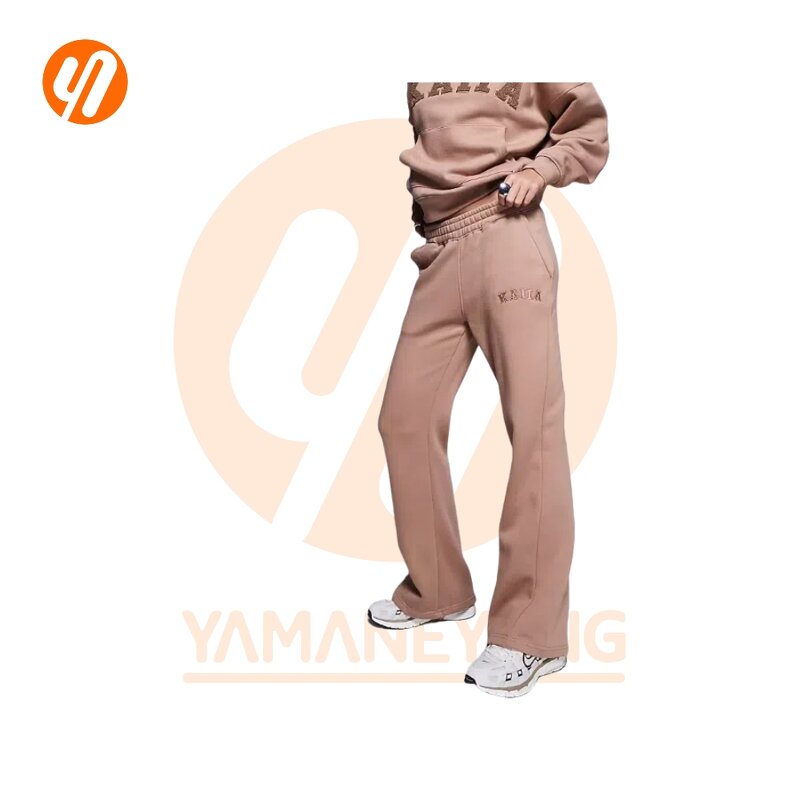 Hoodie Set Factory - Custom Y2K Puff Print Two-Piece Sweat Pocket Crop