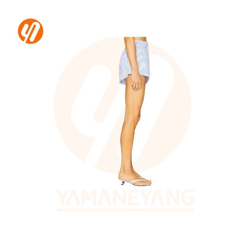 Boxer Shorts Factory - Casual Retro Loungewear Mid Waist Stripes Print