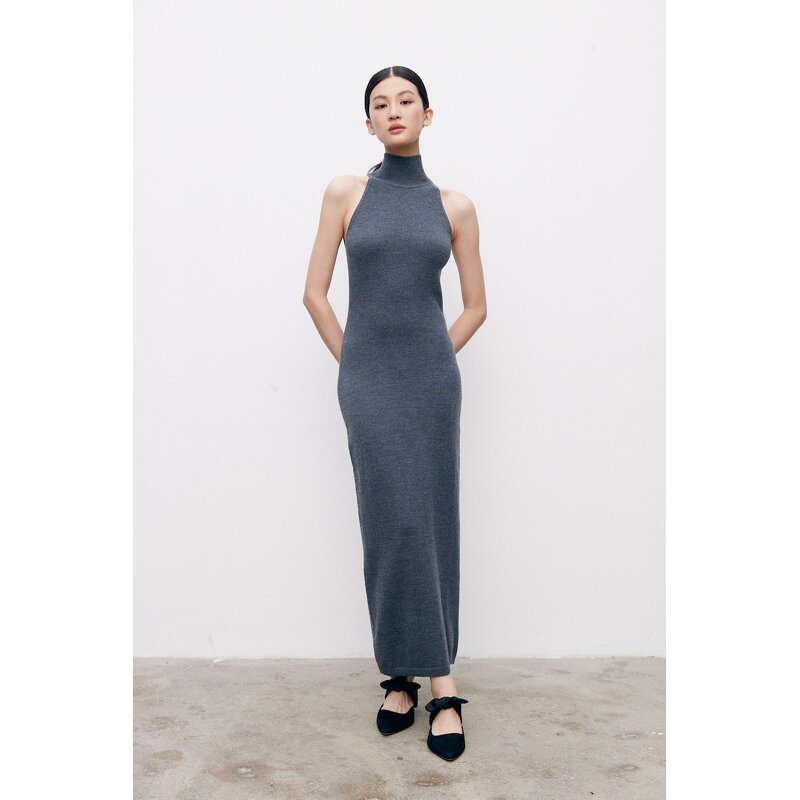 Sweatshirt Dress Supplier - Turtleneck Long Sleeve Casual Maxi Party Light