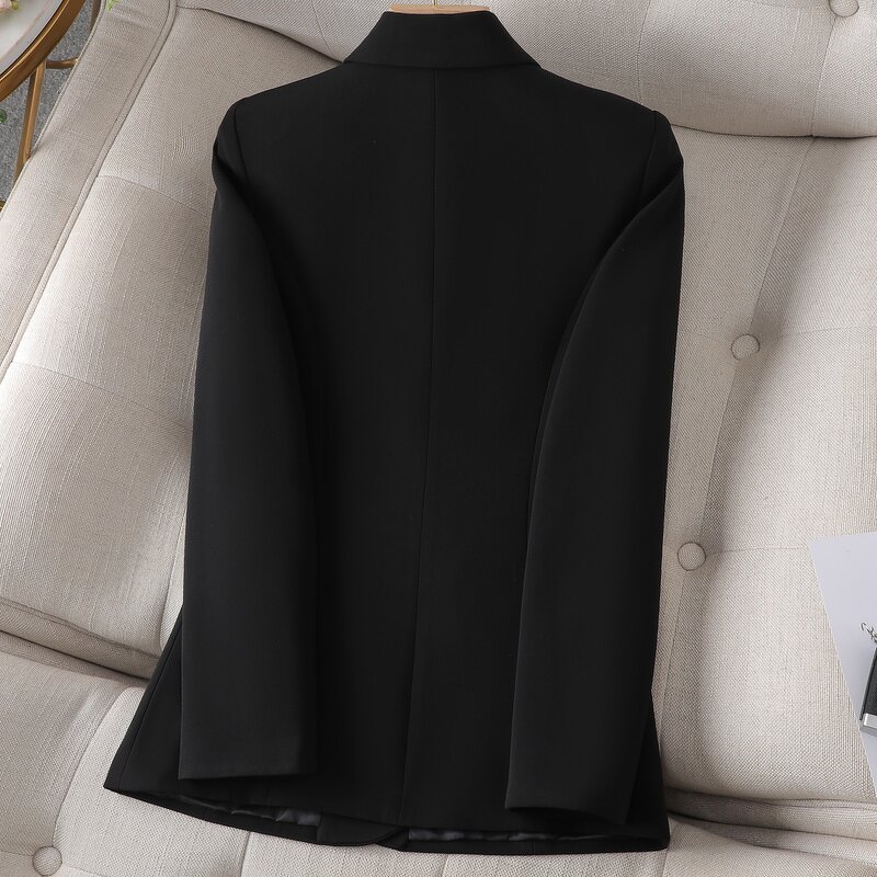Women's Suit Factory - Long Sleeve Elegant Professional Casual Coat