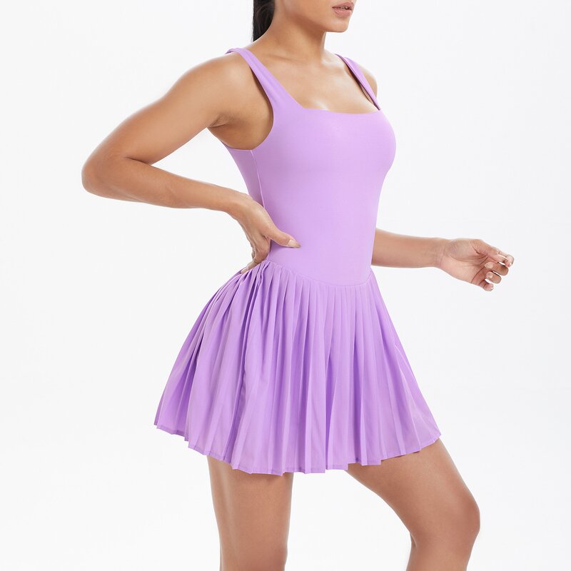 Women's Sports Dress Factory - Sleeveless Tennis Dress
