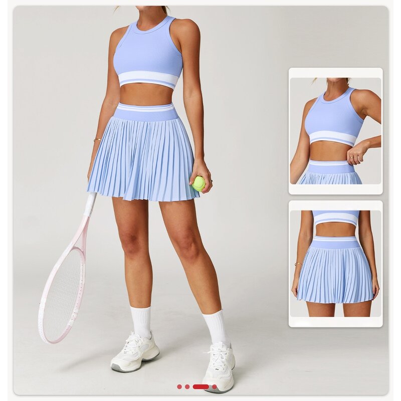 Custom Tennis Skirt Set Factory - 2 Piece Outfit