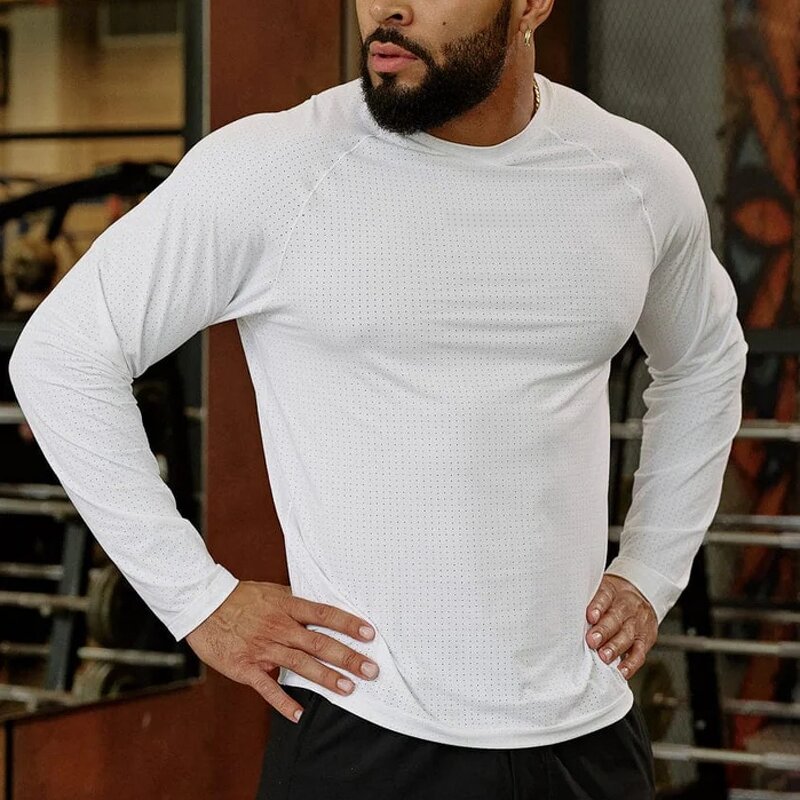 Custom Long Sleeve T-shirts Factory - Workout Fitness Supplier